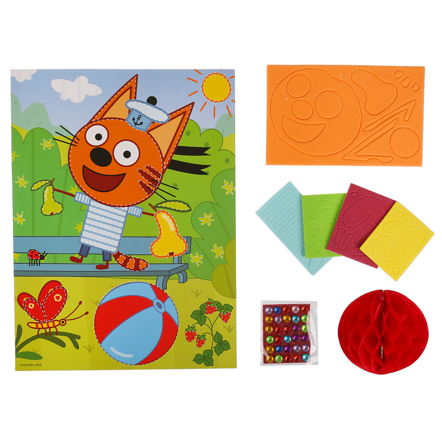 Набор для творчества МультиАРТ Три Кота аппликация - фото 2