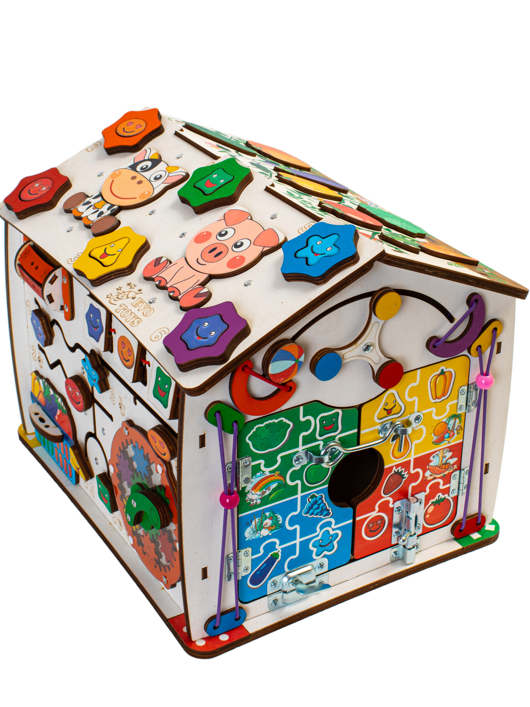 Игрушка Evotoys бизиборд Смайлики - фото 15