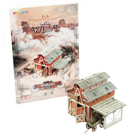 Игрушка из картона Умная бумага Дикий запад Склад 474