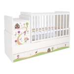 Детская кроватка Polini kids прямоугольная, без маятника (белый)