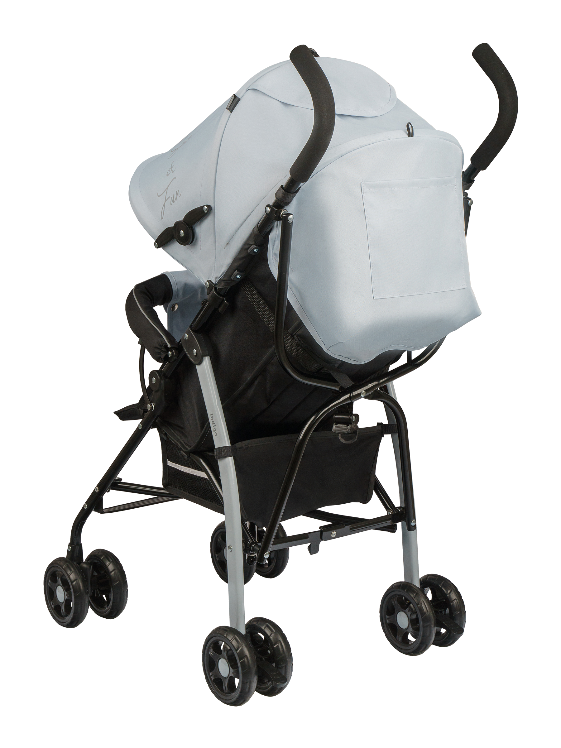 Коляска прогулочная Indigo Bono серый - фото 11