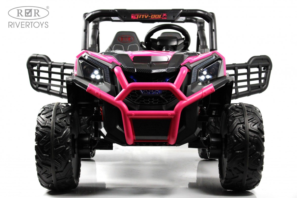 Электромобиль RIVERTOYS K777KK-LUX-BUGGY-PINK С пультом ДУ - фото 4