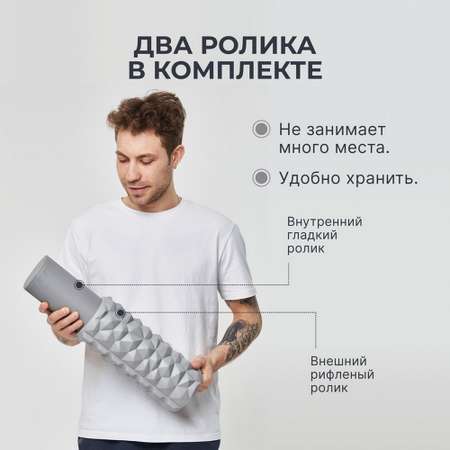 Набор массажных роликов Dare to Dreams рифленый и гладкий