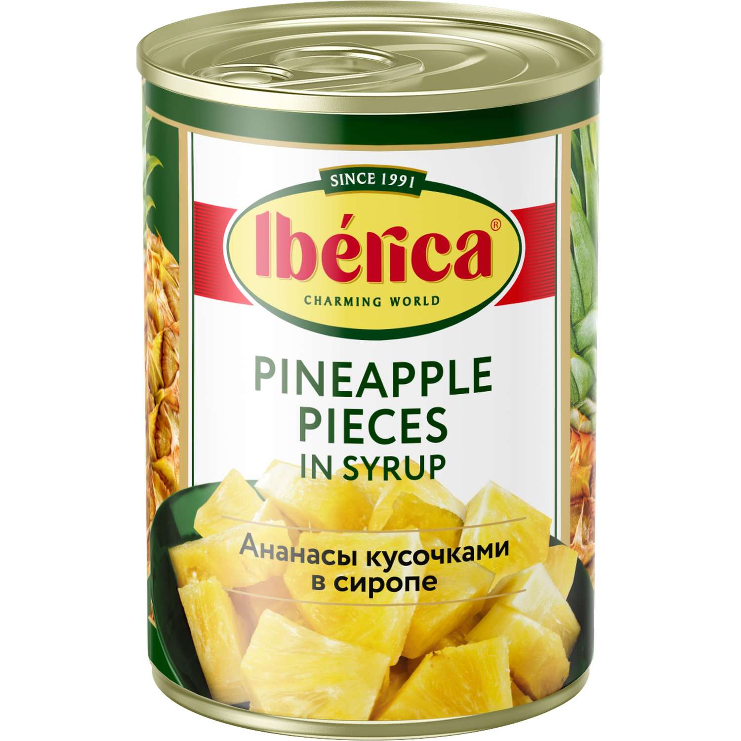 Ананасы Iberica кусочки в сиропе 565г - фото 1