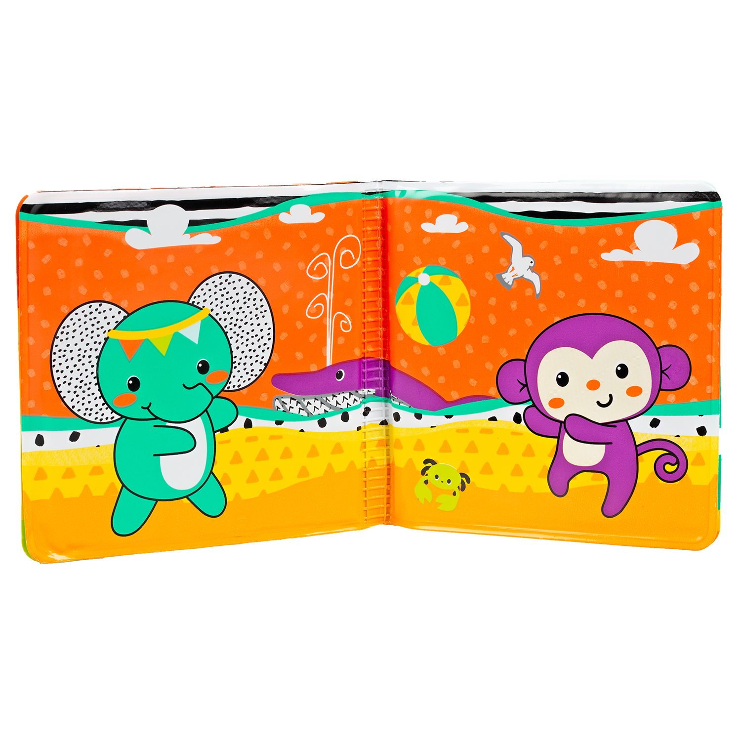 Игрушка INFANTINO книжка Мягкая для купания - фото 4