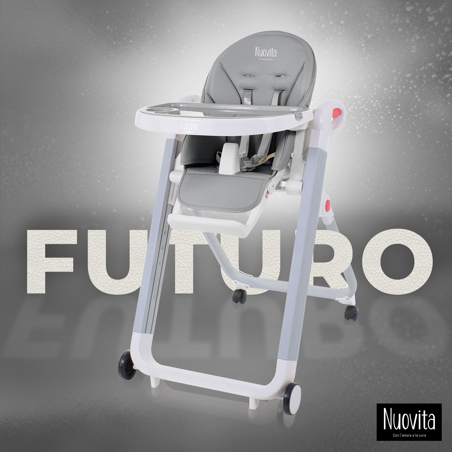 Стульчик для кормления Nuovita Futuro Bianco Grigio классический - фото 2