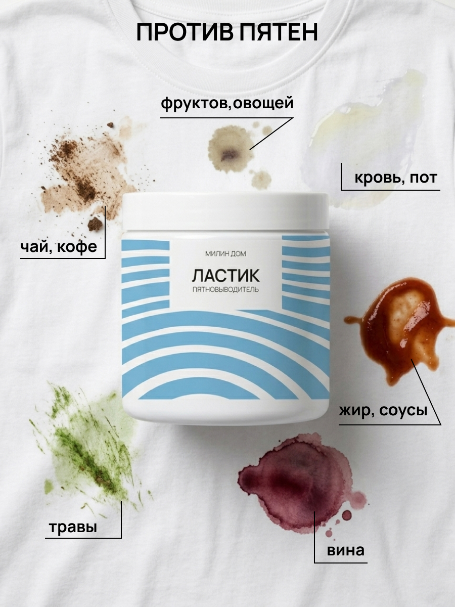 Пятновыводитель МИЛИН ДОМ Ластик 0.5 кг - фото 4