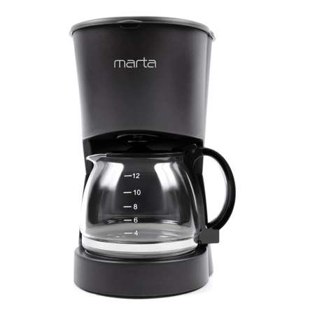 Кофеварка MARTA MT-2118 черный жемчуг