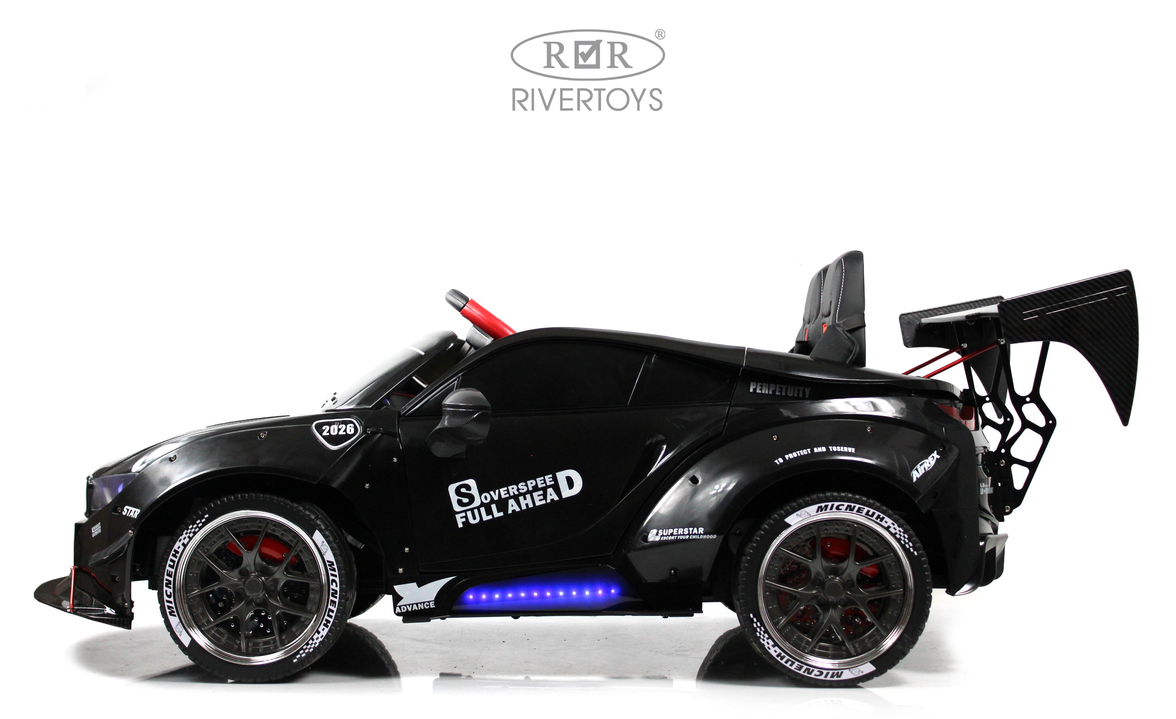 Электромобиль RIVERTOYS BMW G007GG-BLACK С пультом ДУ - фото 25