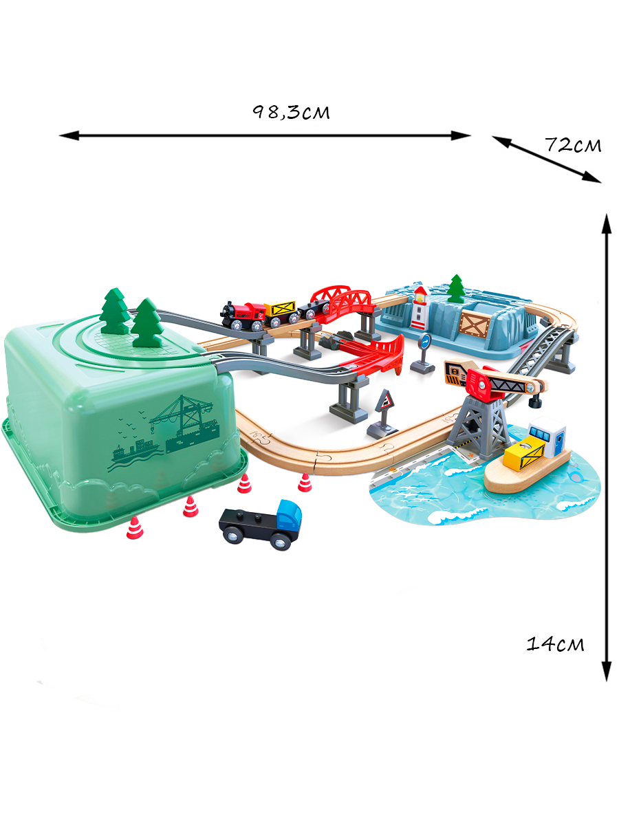 Набор железнодорожный Hape E8769_HP - фото 3