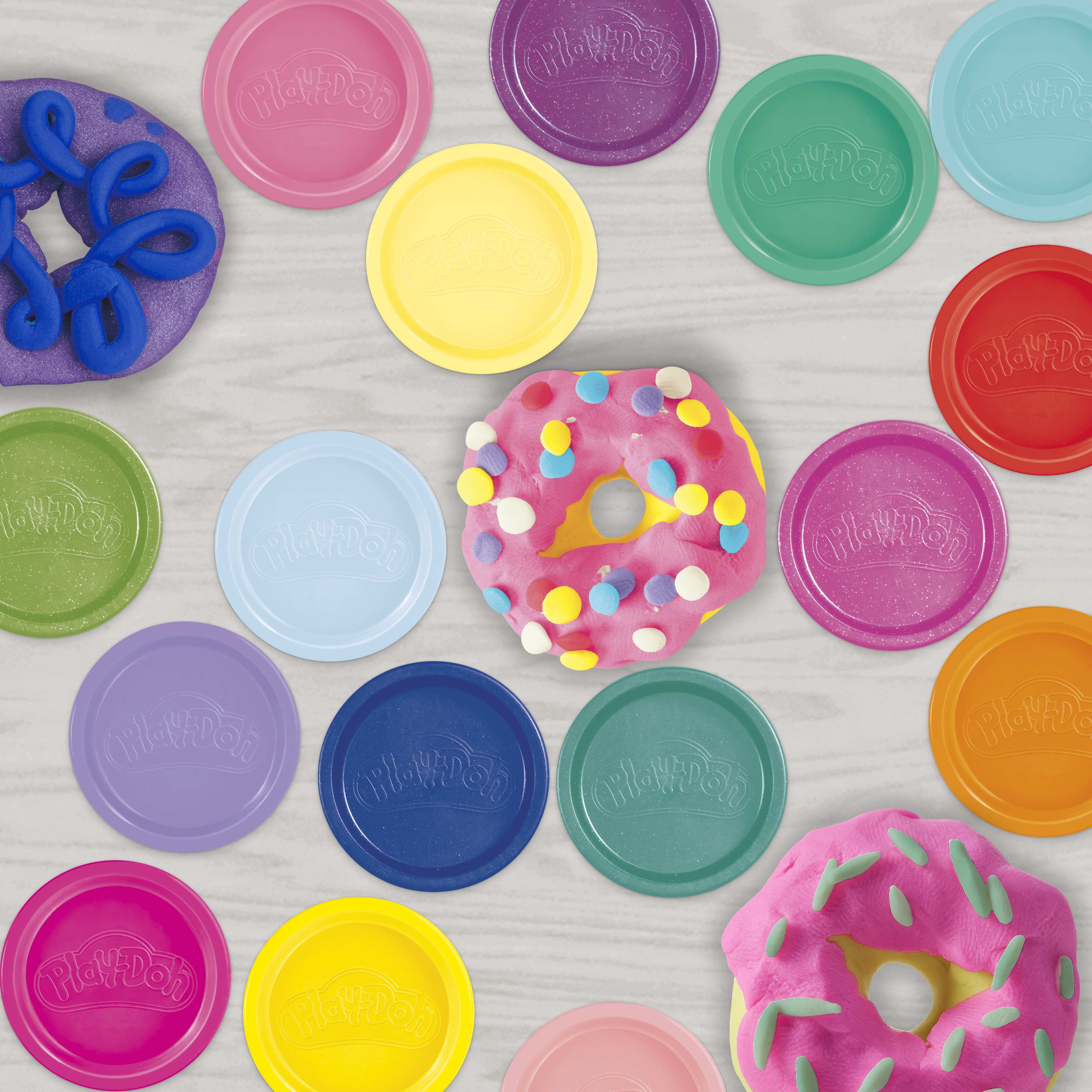 Масса для лепки Hasbro Play Doh 21шт Любимые цвета - фото 6