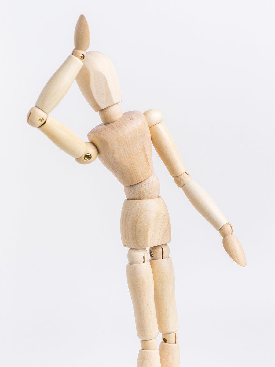 Манекен для рисования Малевичъ женский деревянный 30 см - фото 12