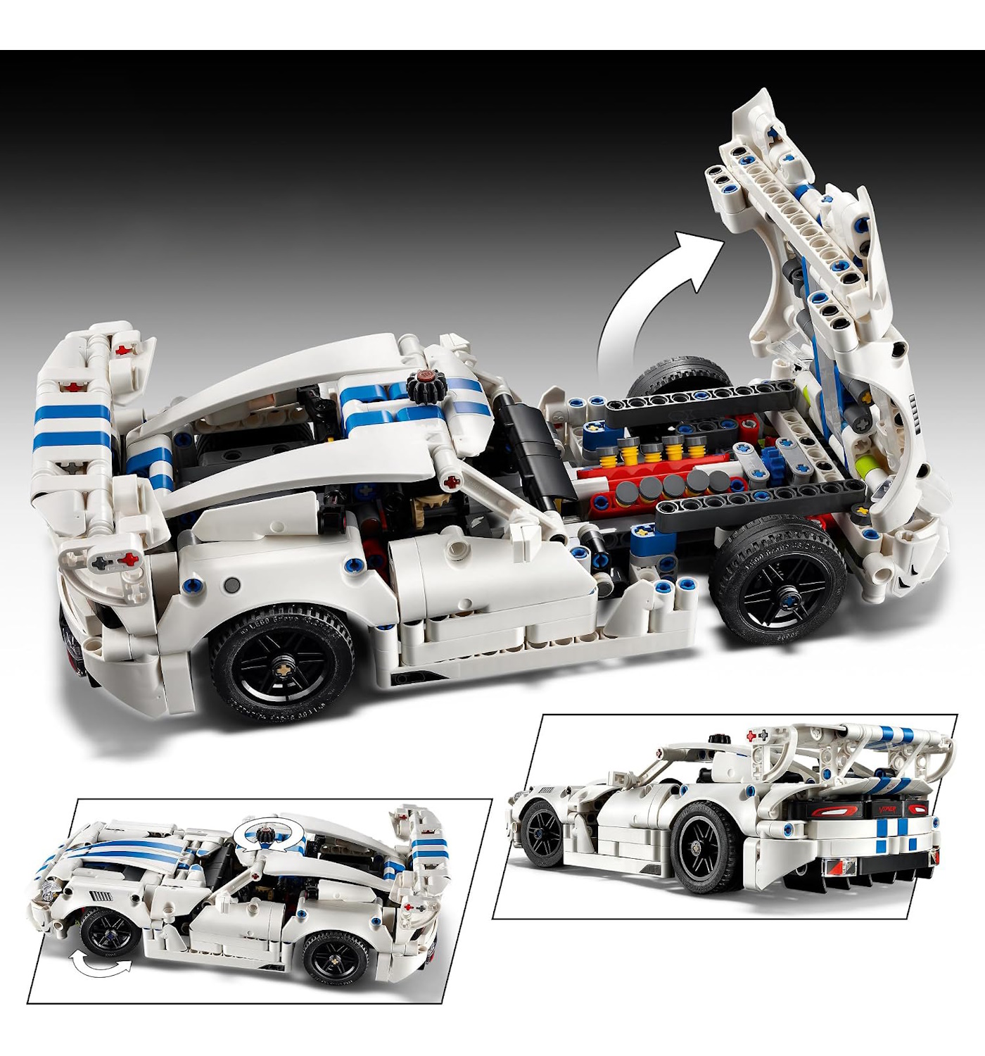 Конструктор LEGO Technic Dodge Viper GTS-R 805 дет. - фото 2