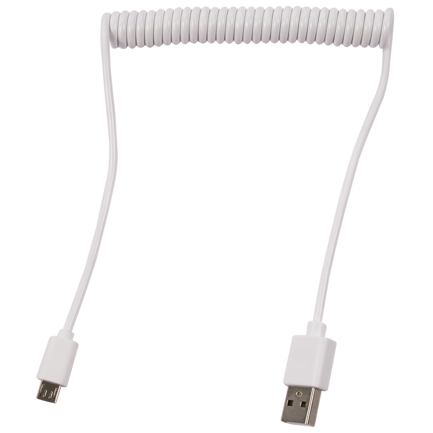 Дата-кабель RedLine Spiral USB - Micro USB белый - фото 1