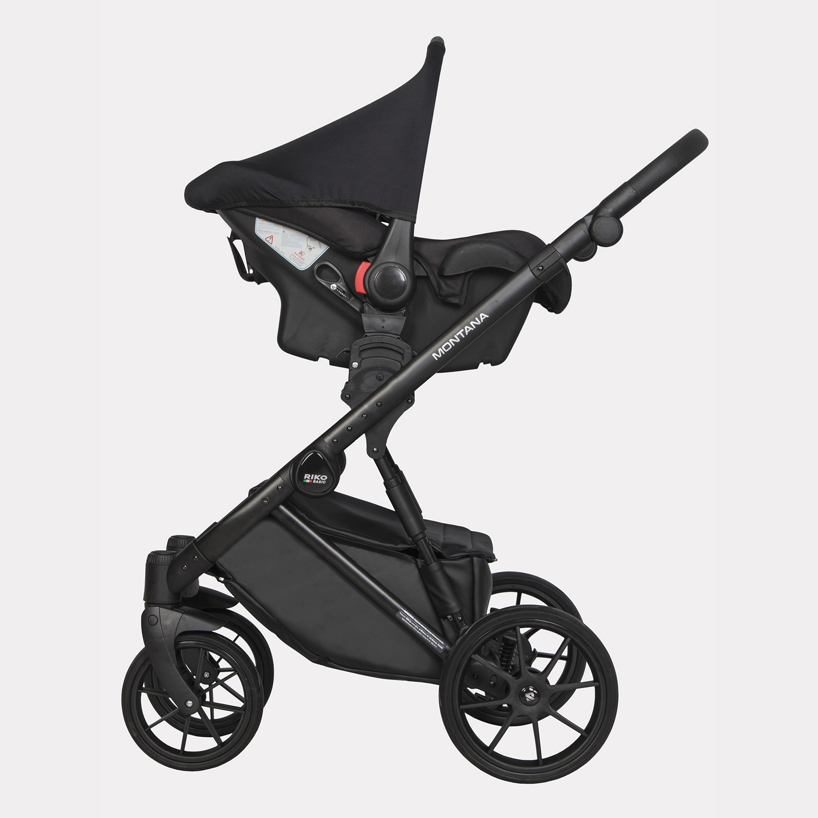 Коляска 3в1 Riko Basic Montana Ecco белый - фото 14