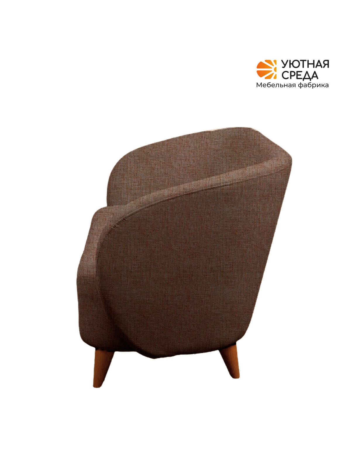 Диван Уютная среда коричневая рогожка коричневый - фото 15