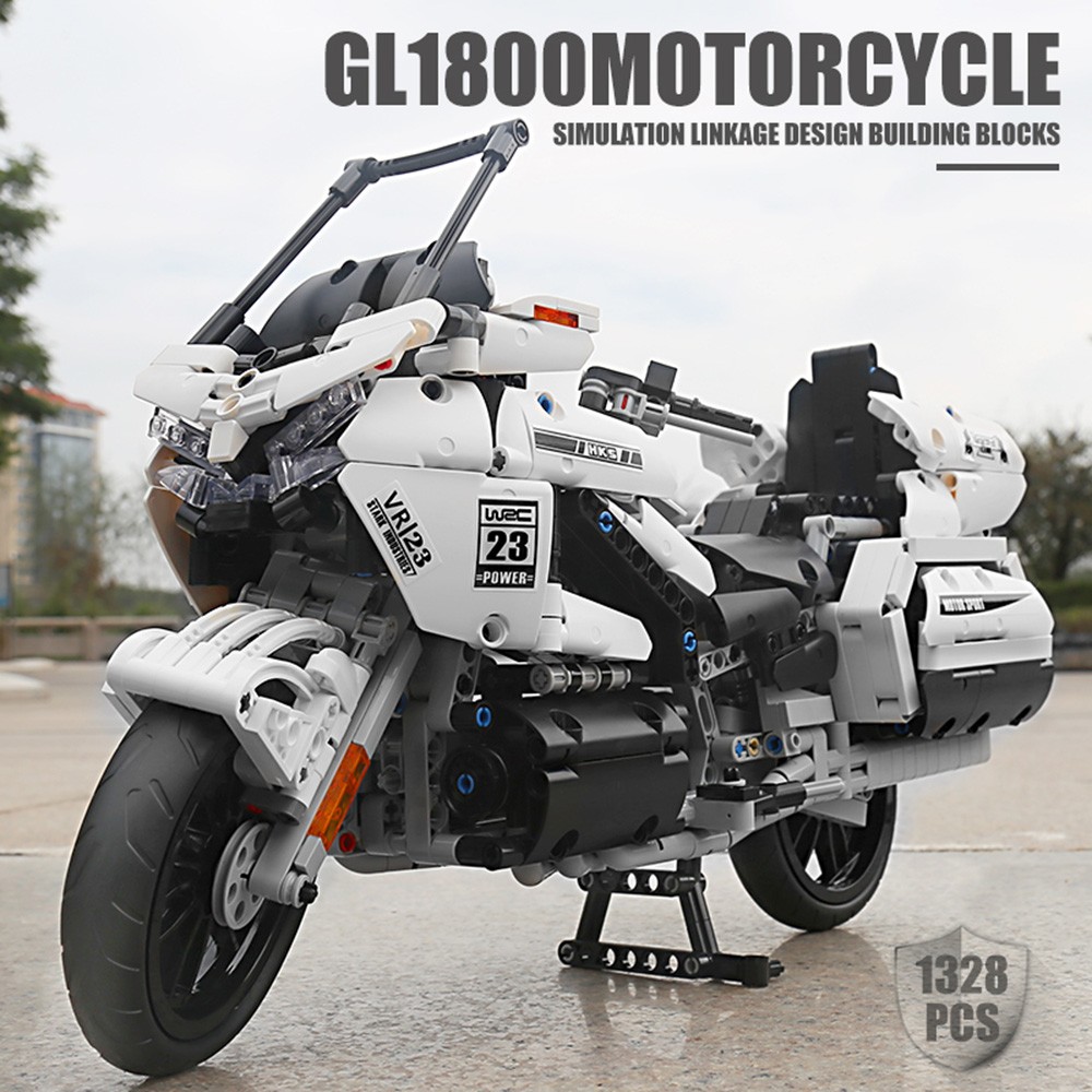 Конструктор Mould King Мотоцикл Honda Gold Wing блочный - фото 11