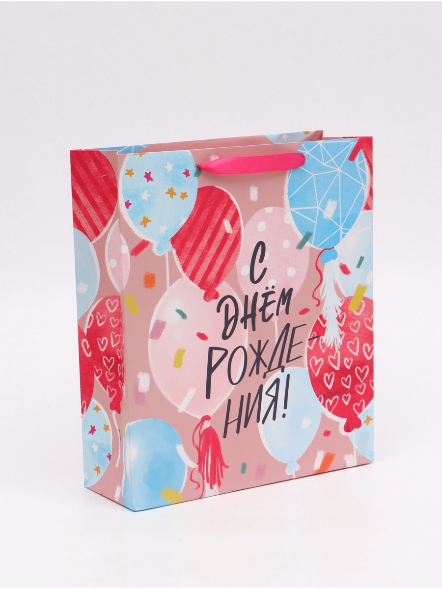 Пакет ламинированный Дарите Счастье Счастье M 255 × 30 × 9 см - фото 1