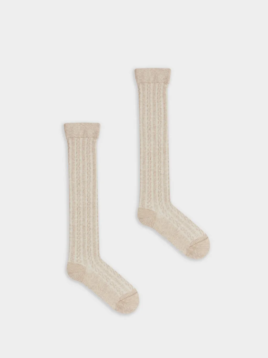 Гольфы Mark Formelle (Марк Формэль) 255K-488/бежевый меланж - фото 7