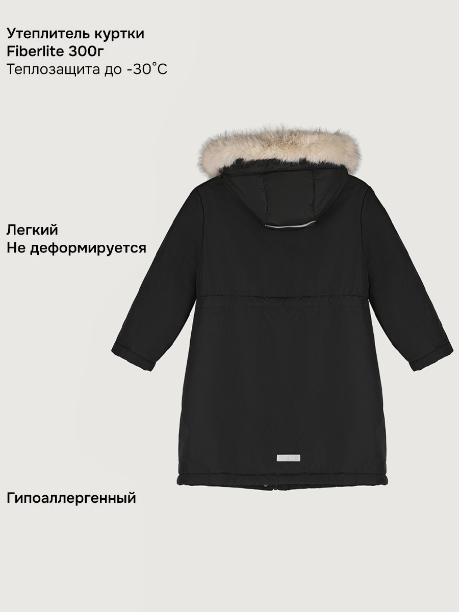 Парка NIKASTYLE п5з6425 черный - фото 9
