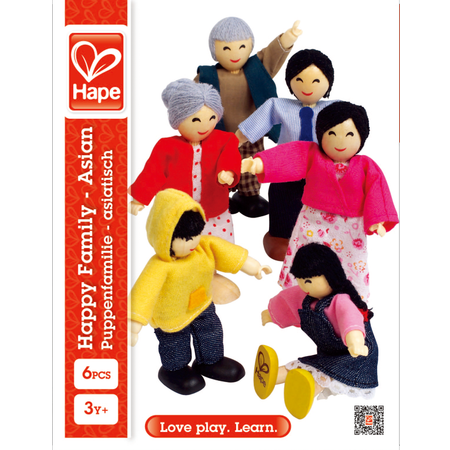 Кукла мини Hape Счастливая семья