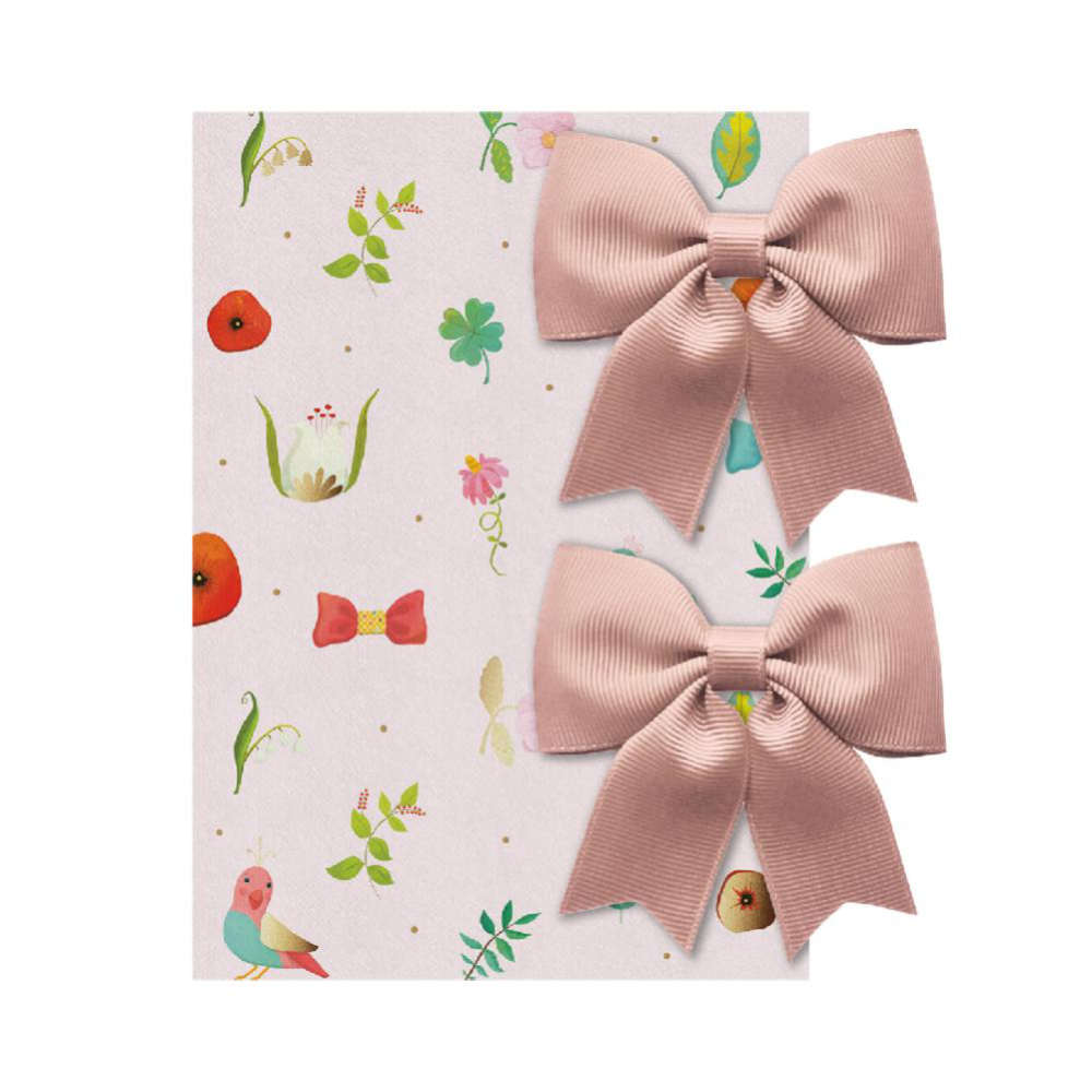 Набор заколок Milledeux Bowtie Bow с ленточками средние античный лиловый 164-Pigtail-CGC-16 - фото 3