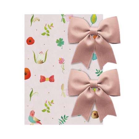 Набор заколок Milledeux Bowtie Bow с ленточками средние античный лиловый