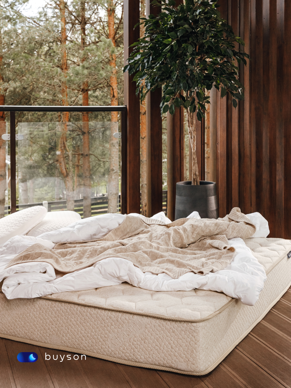 Одеяло buyson BuyNature 172 x 205 см хлопок - фото 13