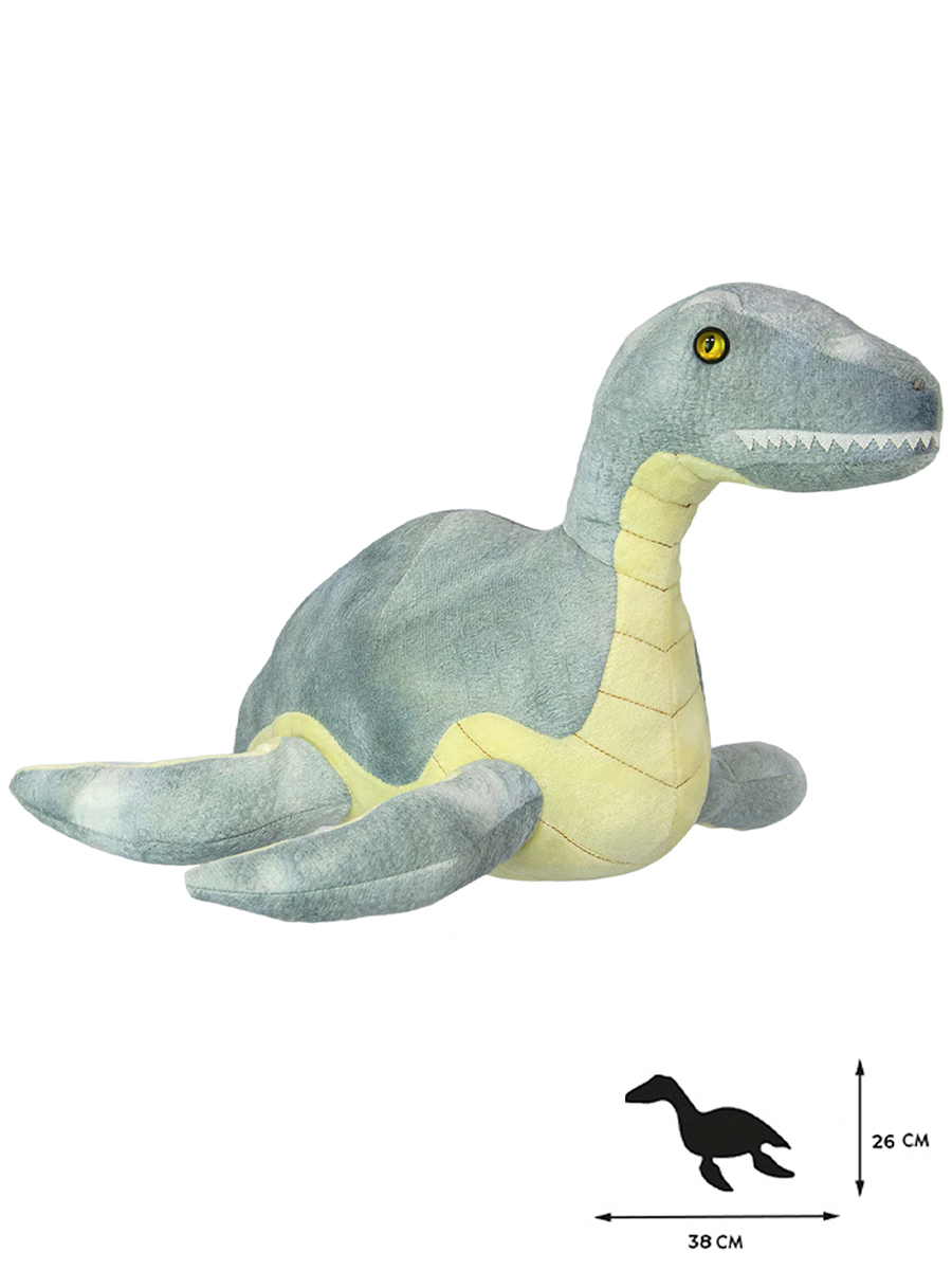 Мягкая игрушка All About Nature динозавр Плезиозавр - фото 3