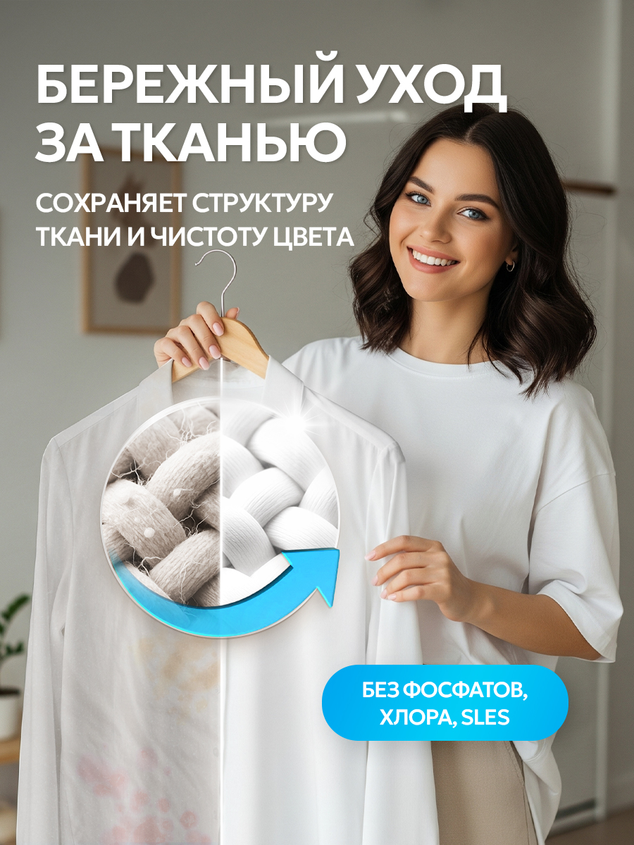 Гель для стирки SEPTIVIT Extra clean для белого 5л - фото 4