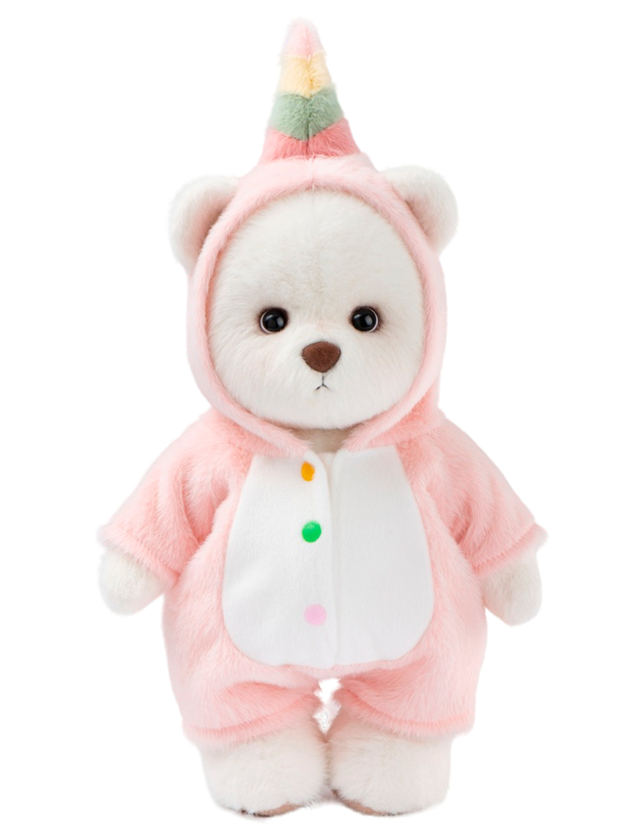 Мягкая игрушка TeddyTales Медведь костюм Единорога M - фото 3