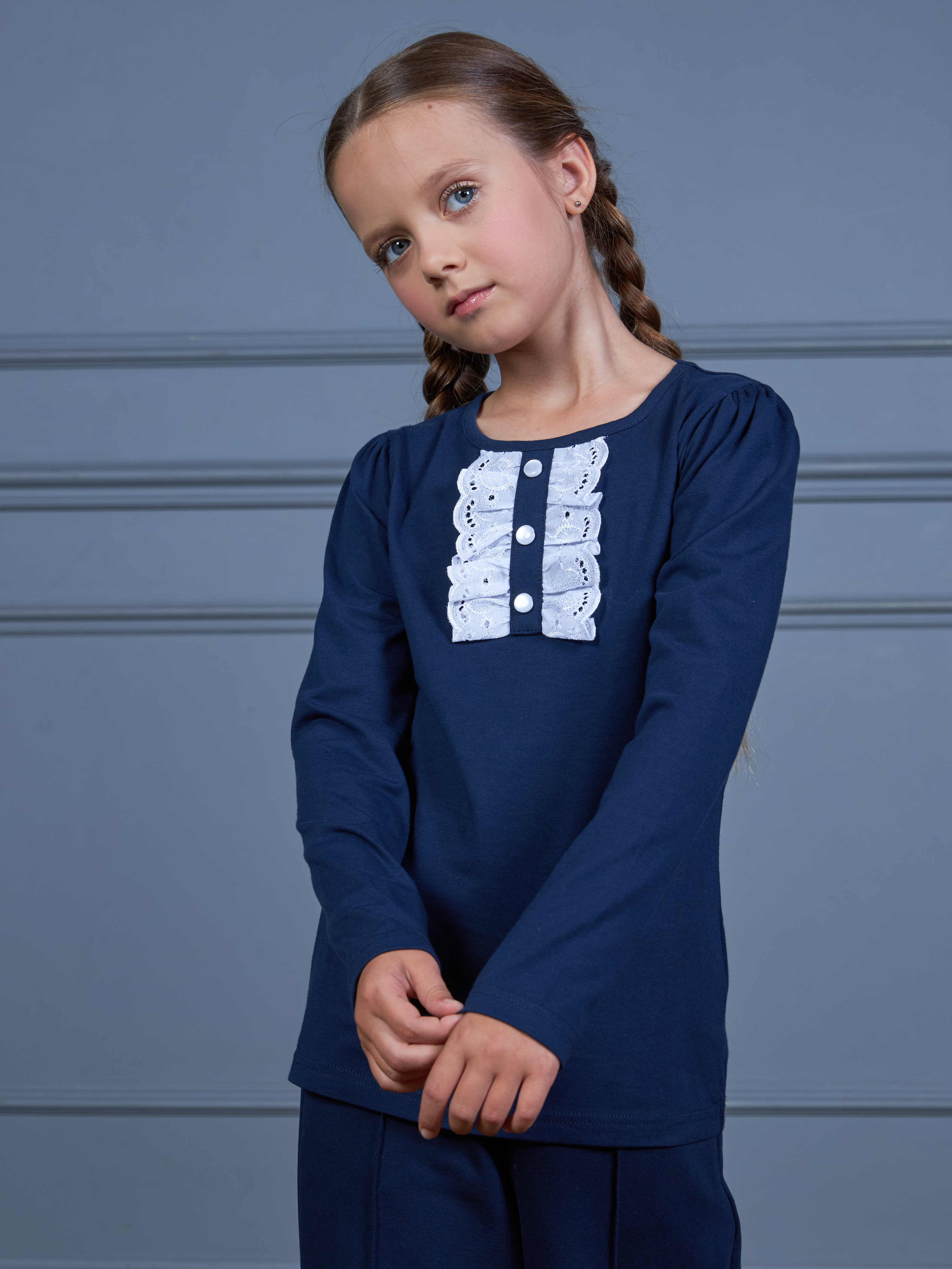 Лонгслив ME WE JG225-J111-910_Синий - фото 5