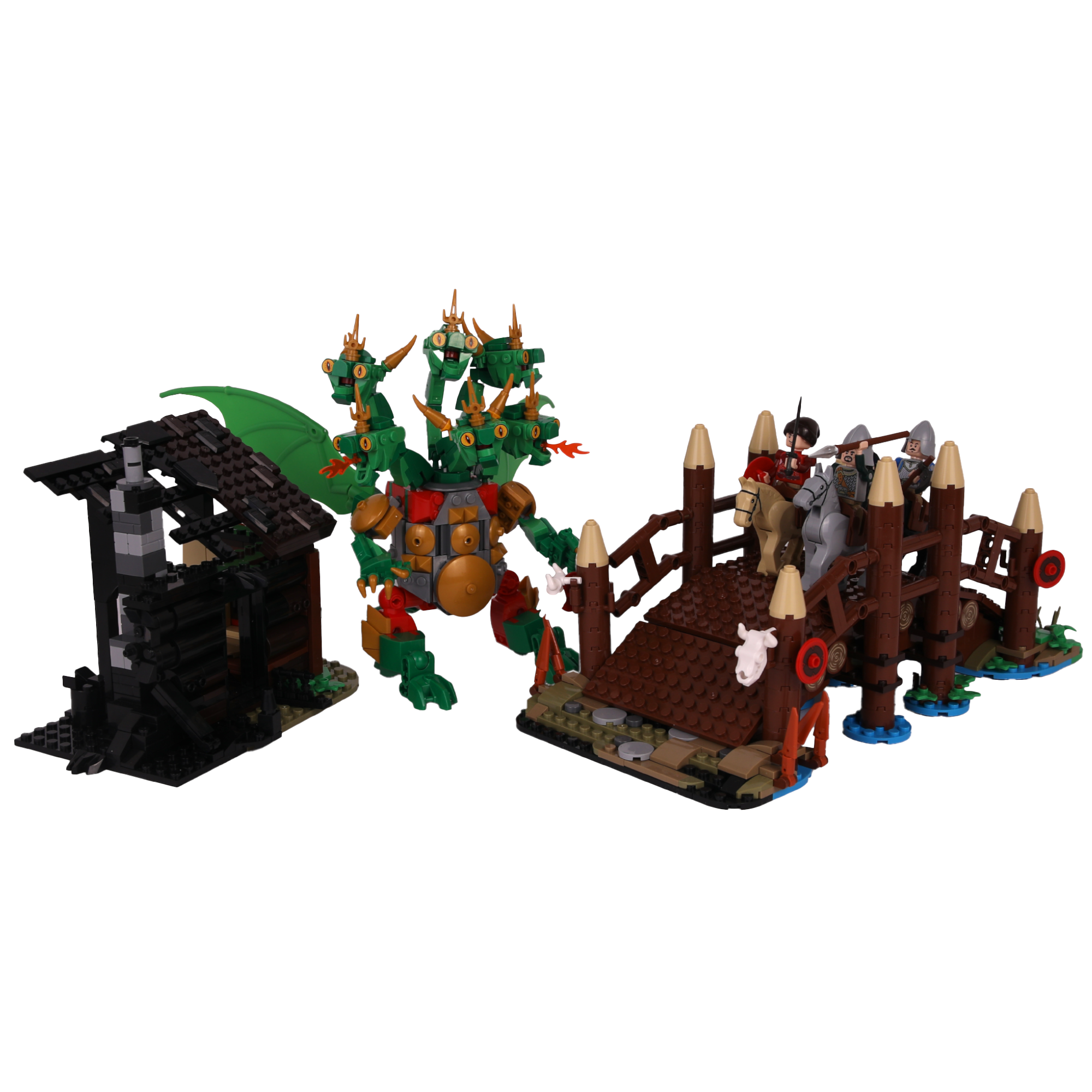 Конструктор brick labs Чудо-Юдо из сказки про Ивана 1319 дет. - фото 1