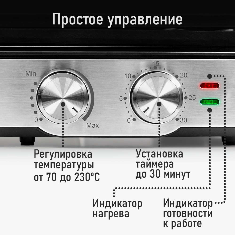Гриль электрогриль 2 в 1 STINGRAY ST-SM1205A съемные панели барбекю черный/сталь - фото 8
