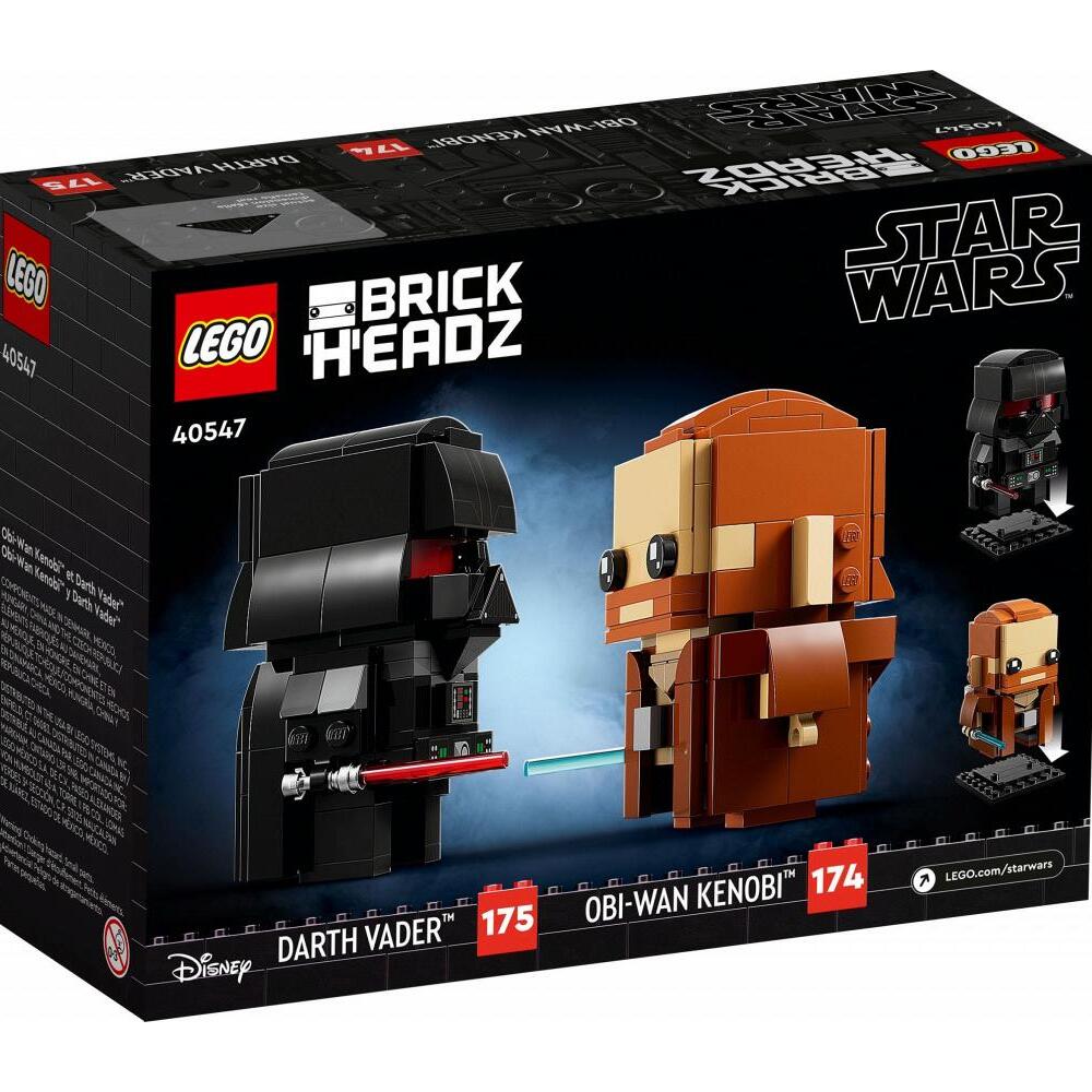 Конструктор LEGO BrickHeadz Оби-Ван и Дарт Вейдер 40547 205 дет. - фото 4