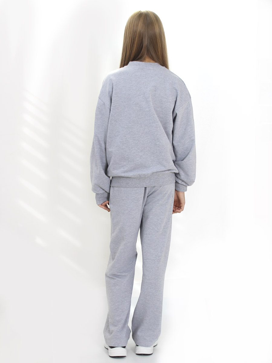 Костюм STELLA MODA 24201 серый меланж - фото 3