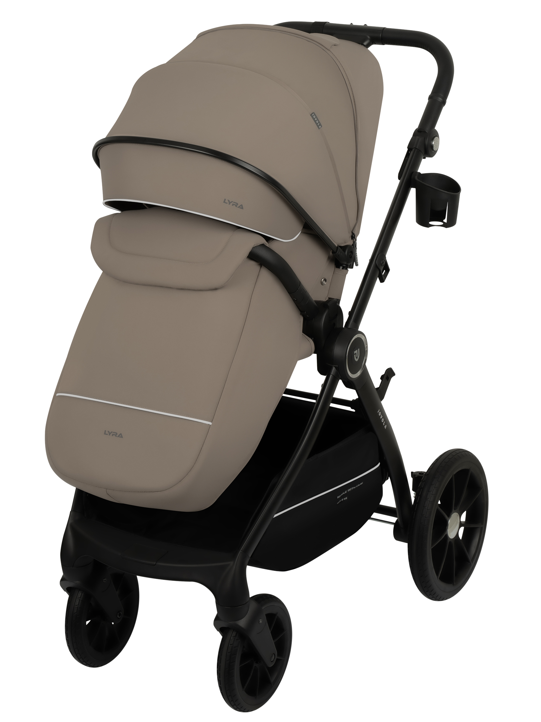 Коляска прогулочная JOVOLA LYRA бежевый - фото 15
