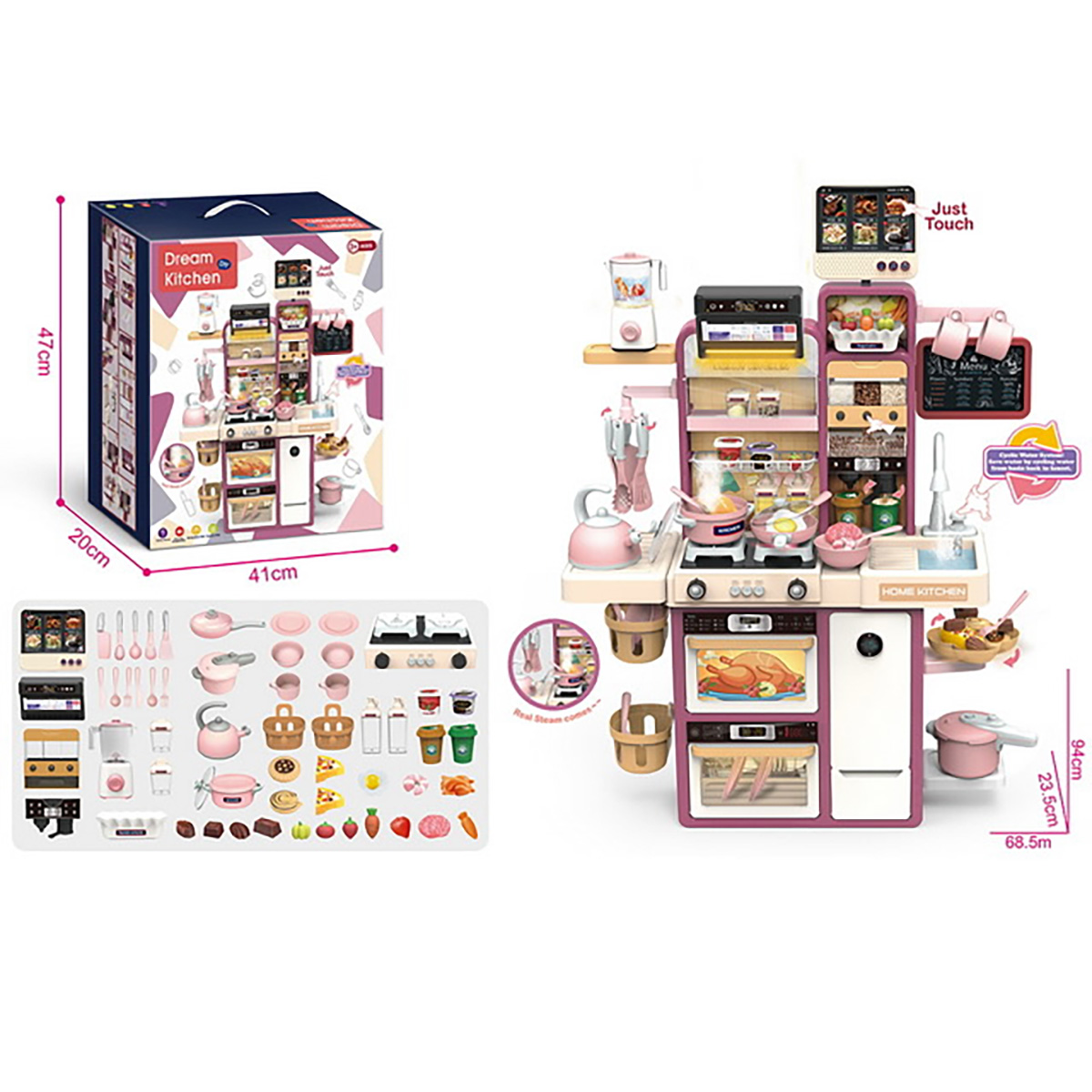 Игрушечная кухня Veld Co с аксессуарами: 54 шт. - фото 12