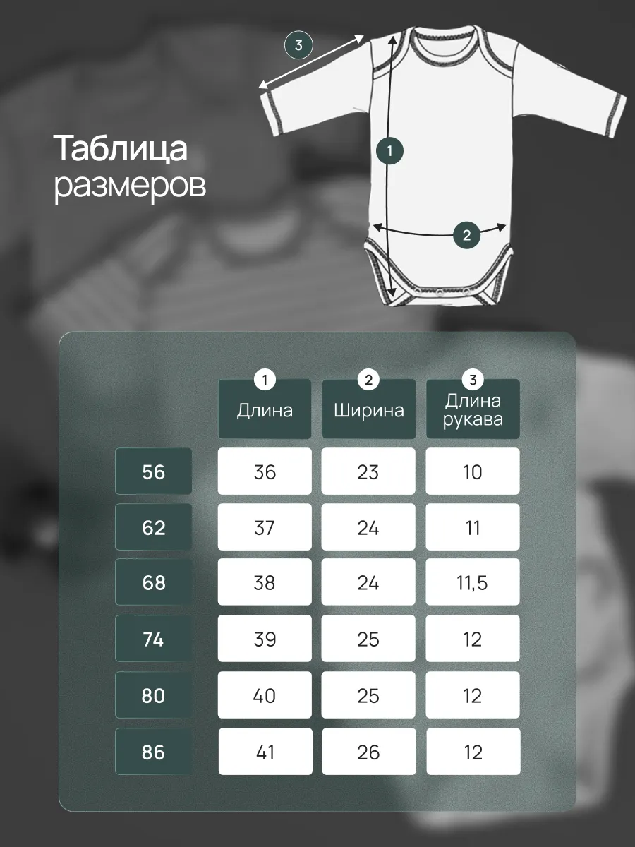 Боди 3 шт Супер Пупс нбр/3пр/бд/коррук/полоска/дино - фото 4