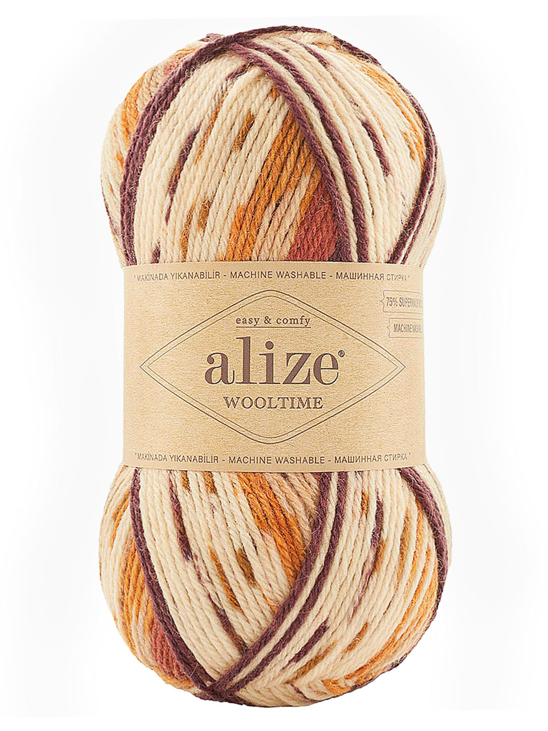 Пряжа полушерстяная Alize 100г 200м 5шт - фото 4