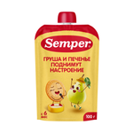 Пюре Semper Мультифрукт с печеньем с 6 мес 100 г