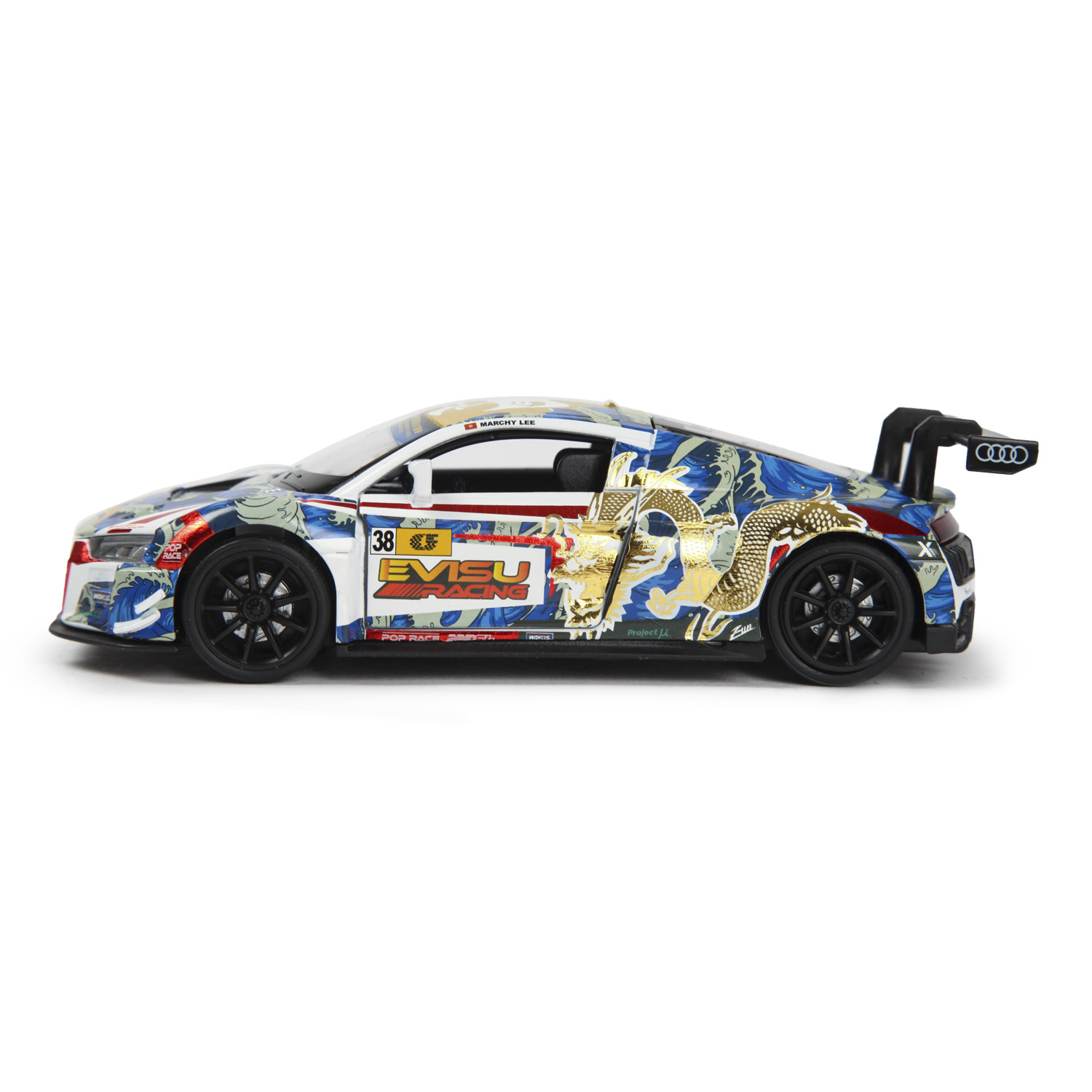 Автомобиль Mobicaro Audi R8 LMS 2015 Gold dragon 1:32 664992(O) - фото 6