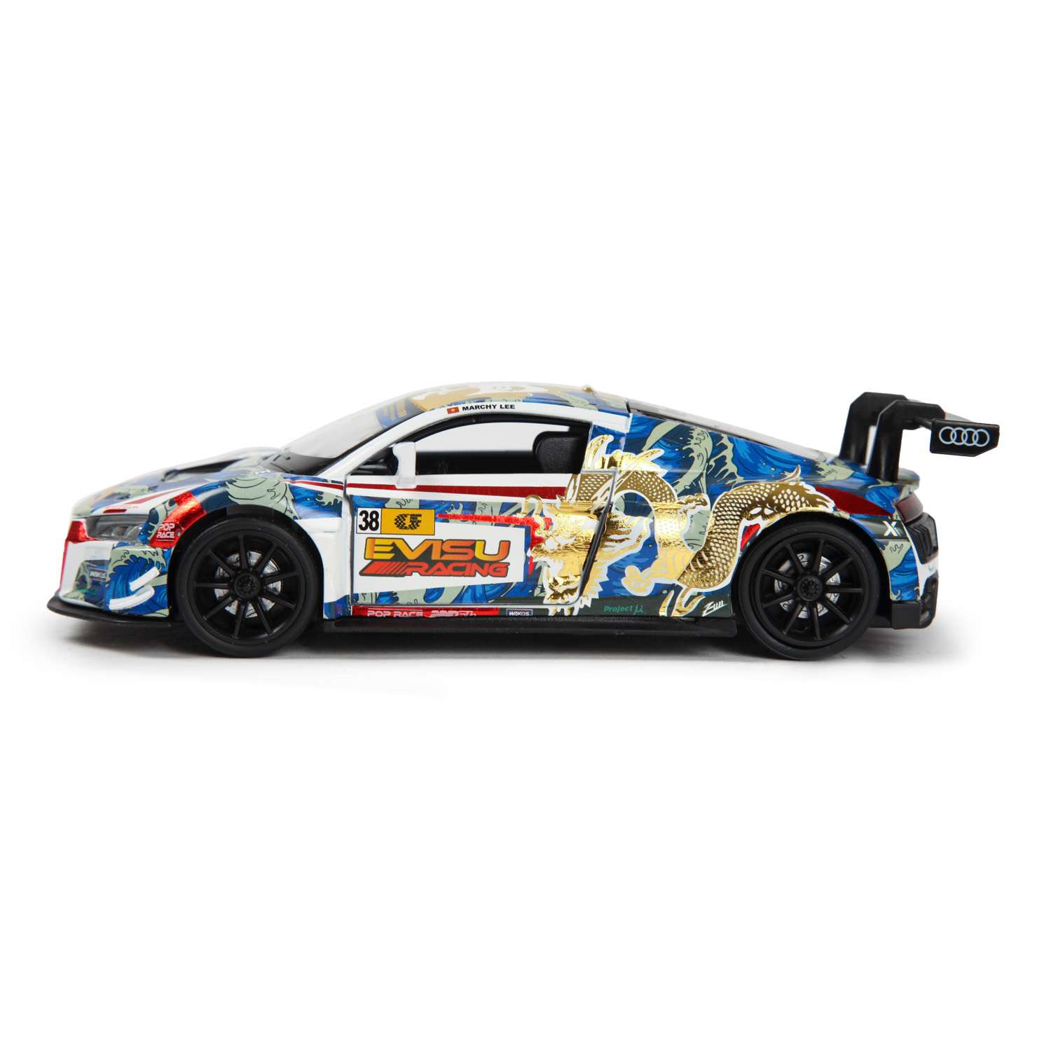 Автомобиль Mobicaro Audi R8 LMS 2015 Gold dragon 1:32 664992(O) - фото 6