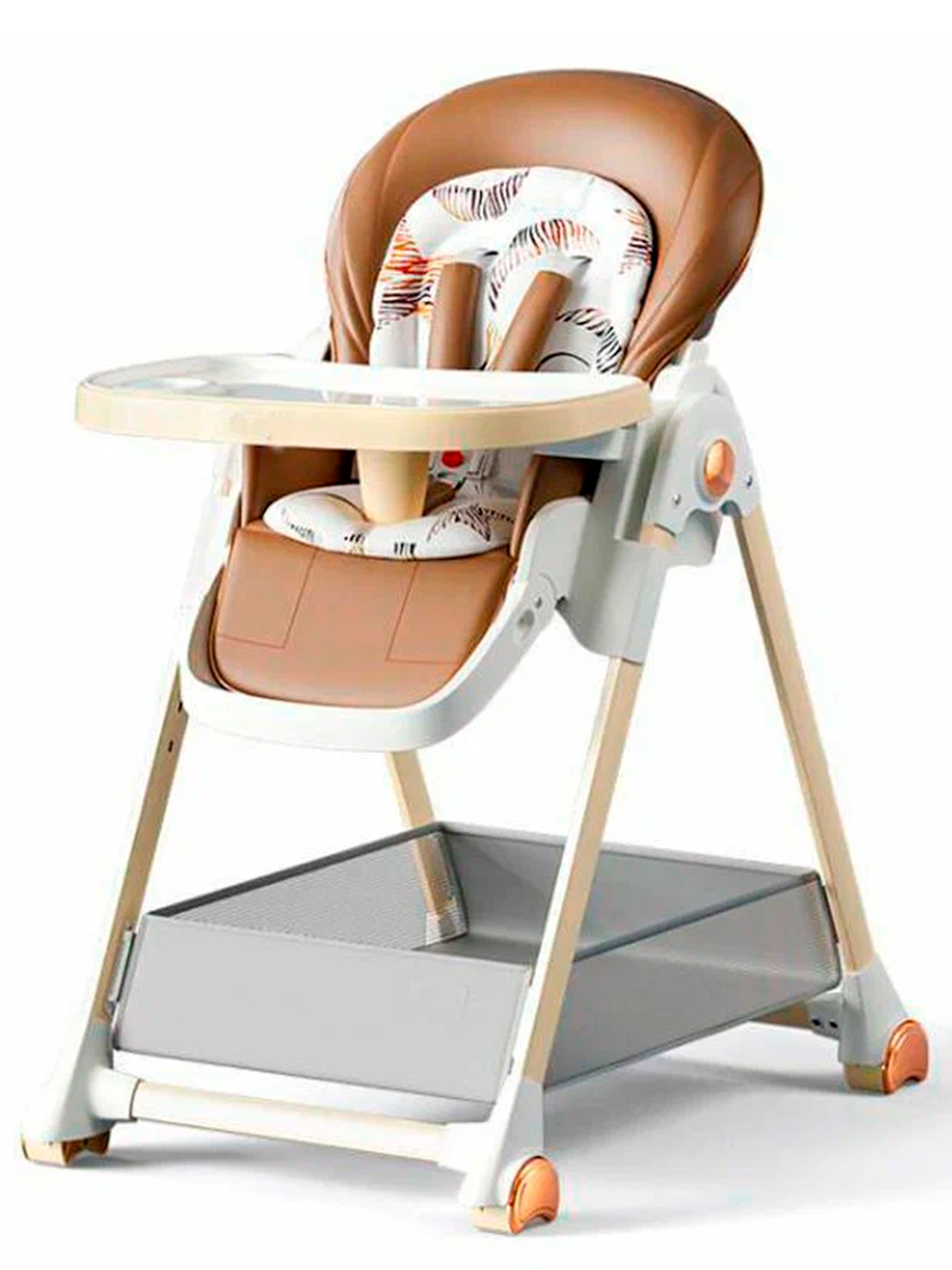 Стульчик для кормления TOMMY Chair-621 коричневый - фото 11