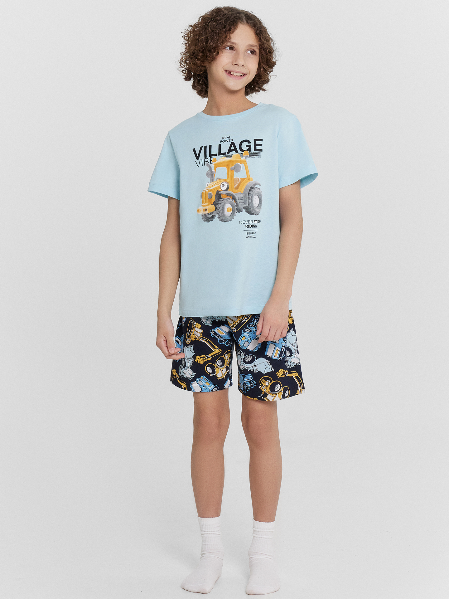 Изображение товара Пижама Mark Formelle для мальчика из хлопка с шортами