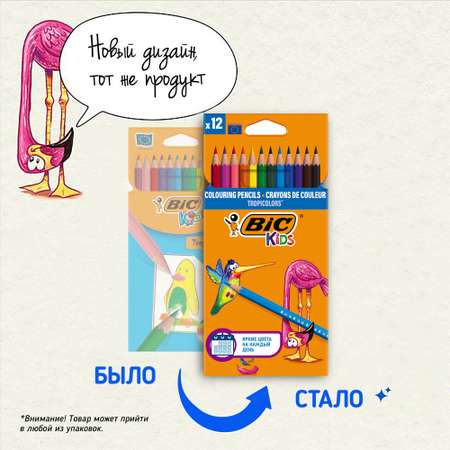 Карандаши цветные BIC 12 шт.
