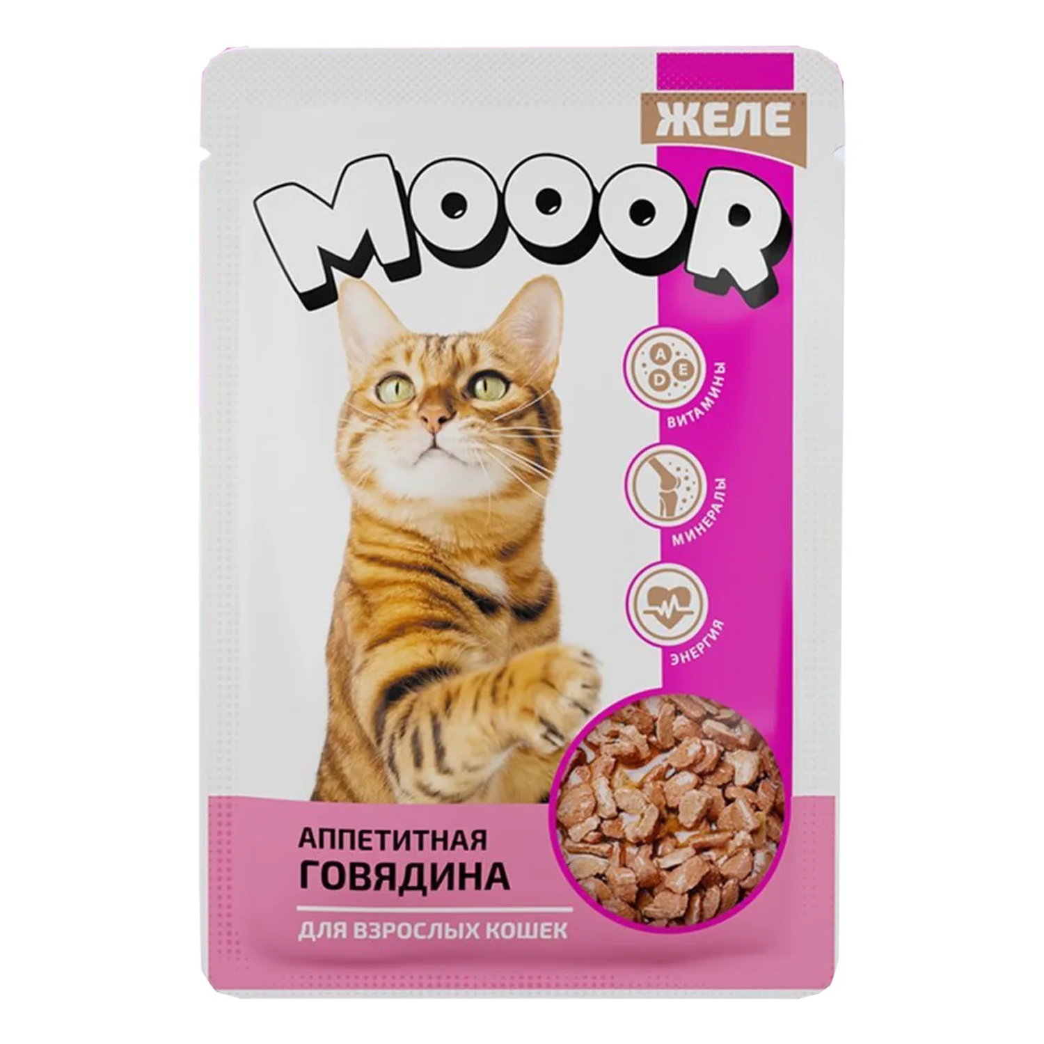 Корм для кошек консервированный Mooor желе с курицей 75г - фото 1