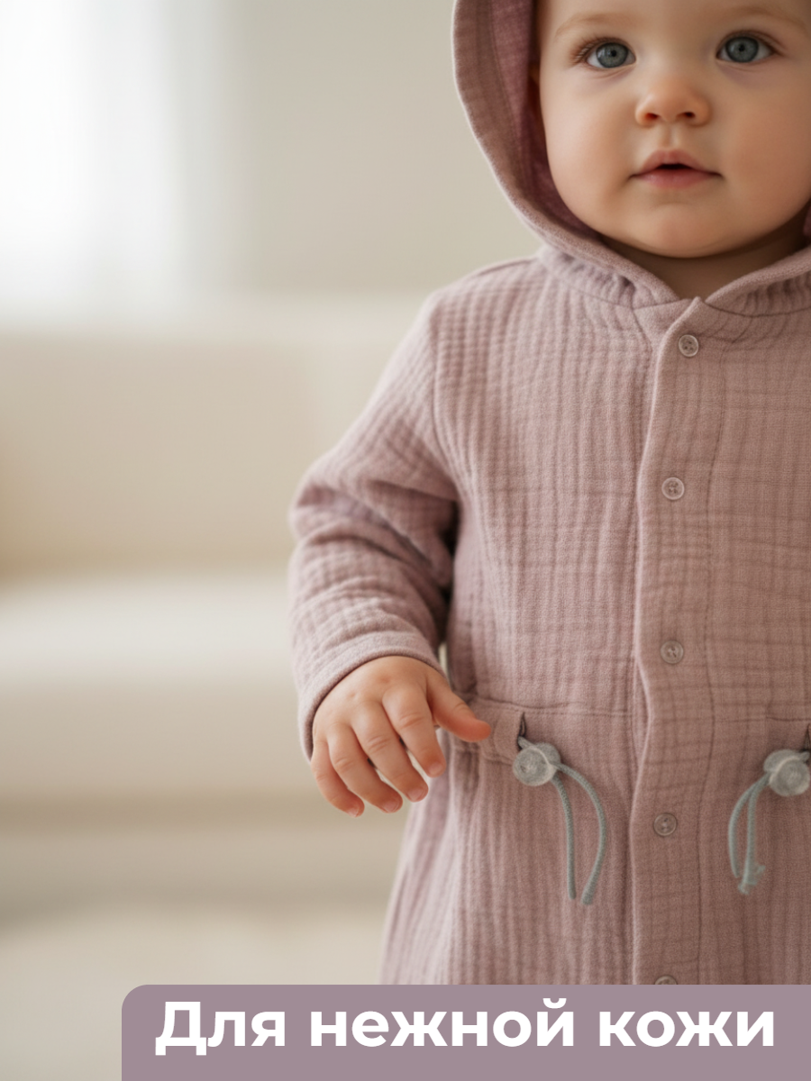 Комбинезон КВАРК лук комбинезон муслиновый для малышей - фото 4