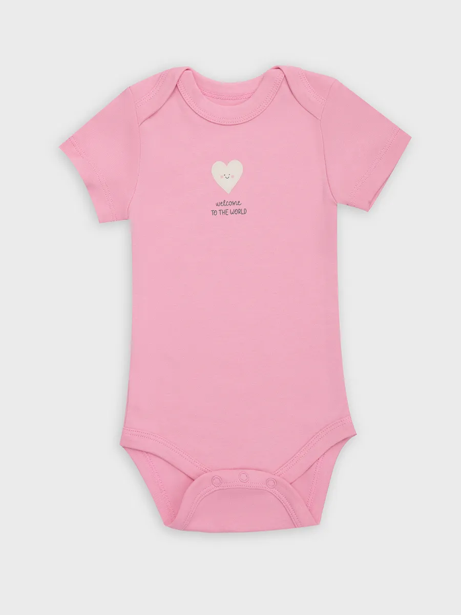 Боди 2 шт Mark Formelle (Марк Формэль) 13015-1-2/сердечки на молоке +розовый - фото 9