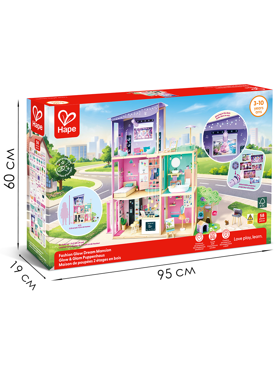 Домик для кукол Hape 125 см с мебелью E3531_HP - фото 2